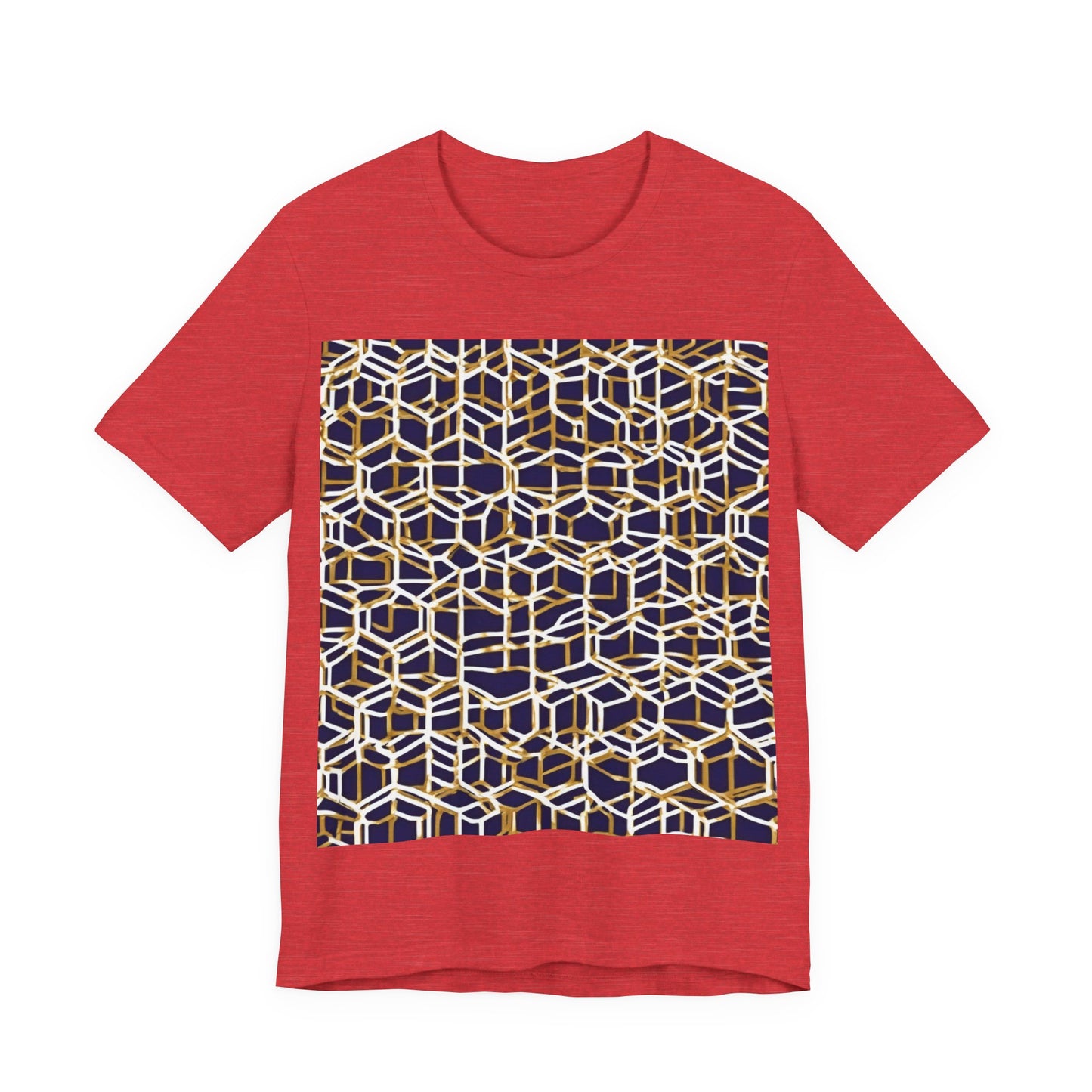 boostlete-am-crew-pattern-hex-industrial-0131 — Unisex Jersey Short Sleeve (B+C 3001)