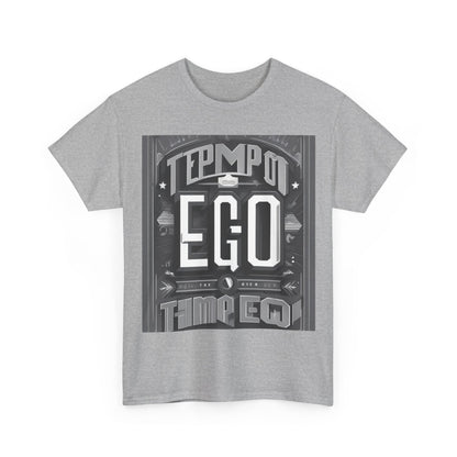 boostlete-mile-by-mile-type-tempo-over-ego-banner-modern-0093 — Unisex Heavy Cotton Tee (Gildan 5000)