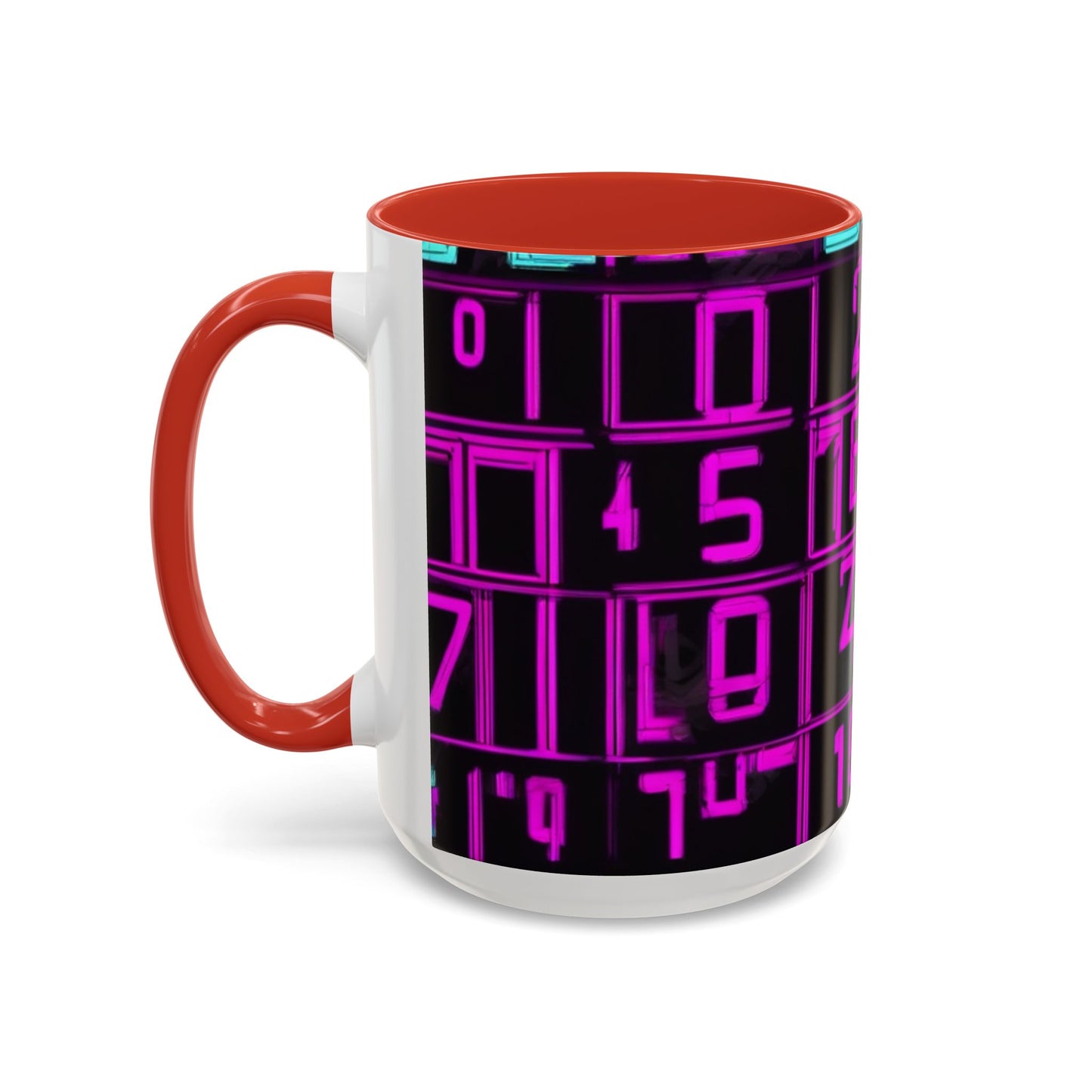 boostlete-iron-intent-pattern-plate-number-retro-0227 — Accent Mug 11oz/15oz
