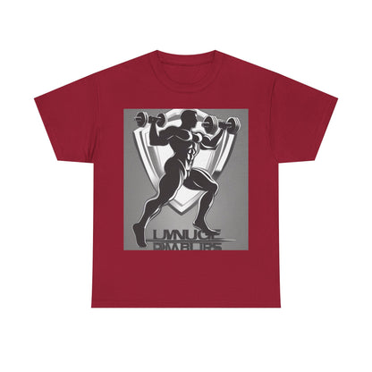 boostlete-mile-by-mile-scene-lunge-3d-athletic-0020 — Unisex Heavy Cotton Tee (Gildan 5000)