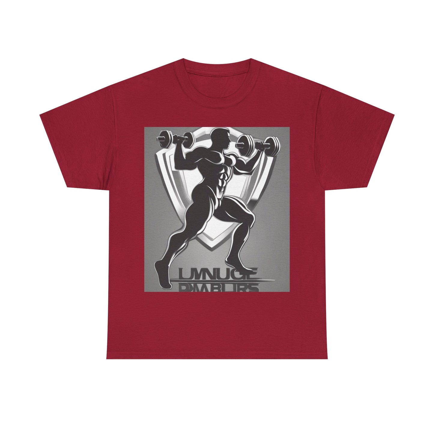 boostlete-mile-by-mile-scene-lunge-3d-athletic-0020 — Unisex Heavy Cotton Tee (Gildan 5000)