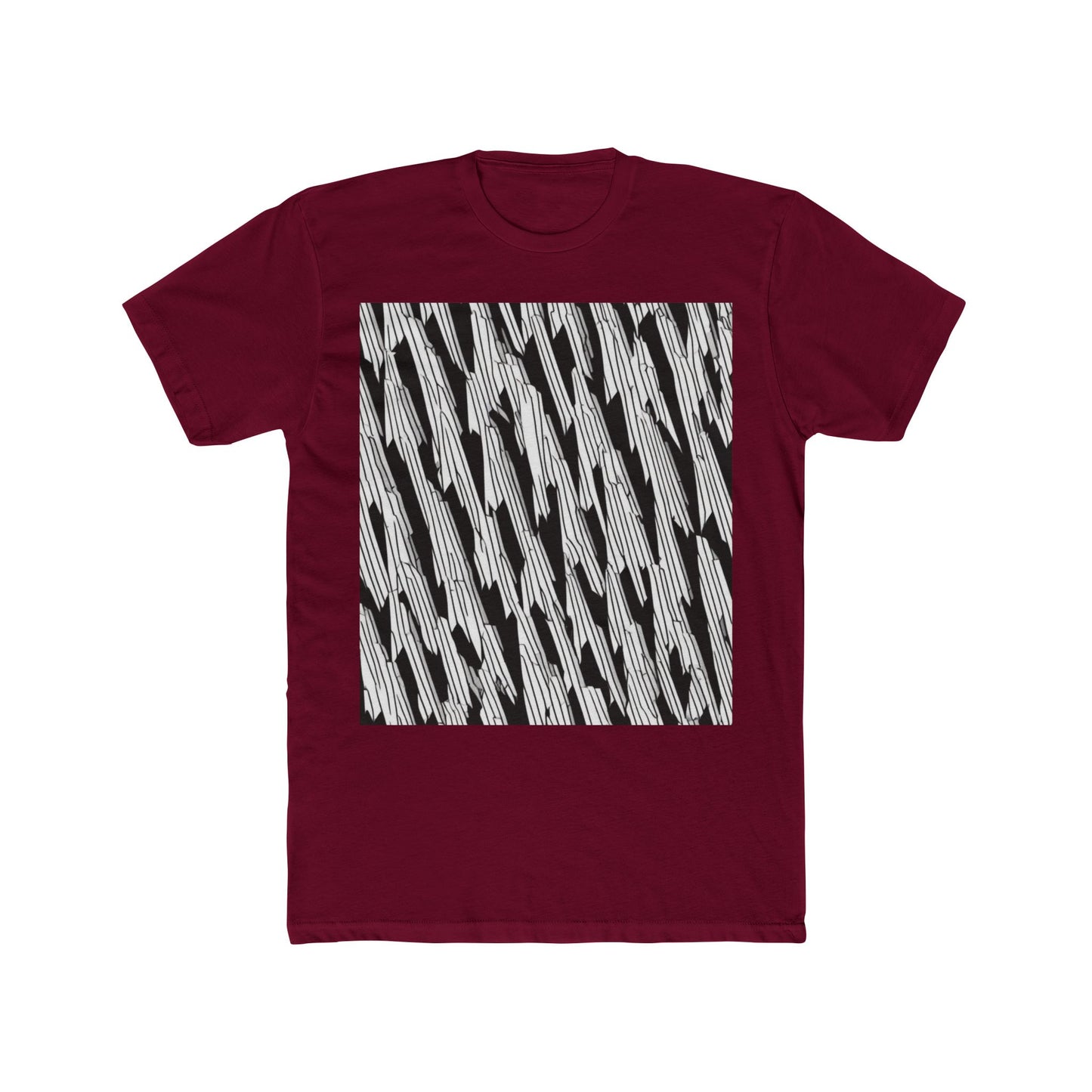 boostlete-iron-intent-pattern-micro-isometric-0199 — Unisex Cotton Crew Tee (NL 3600)