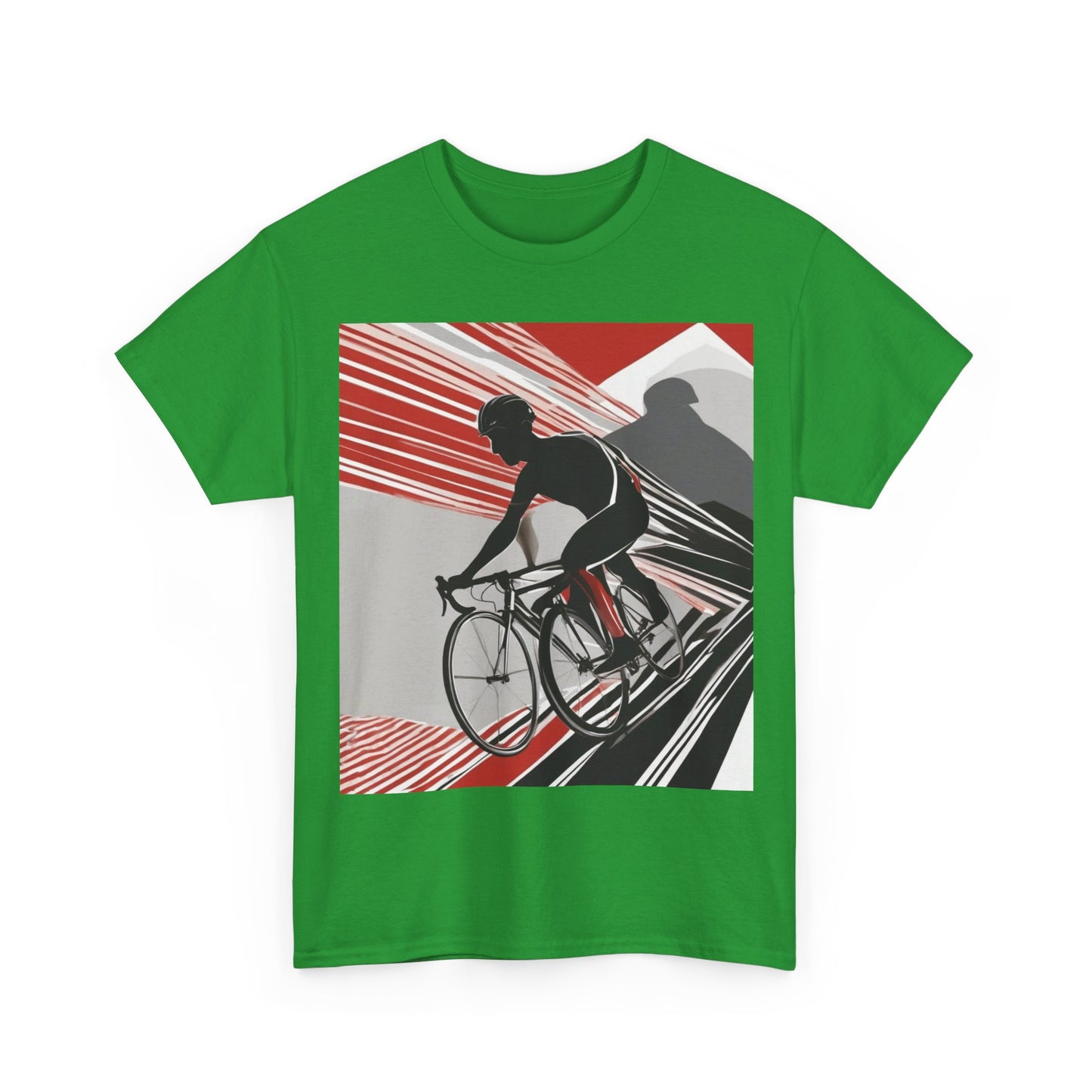 boostlete-boost-mode-scene-cyclist-speed-geometric-0208 — Unisex Heavy Cotton Tee (Gildan 5000)