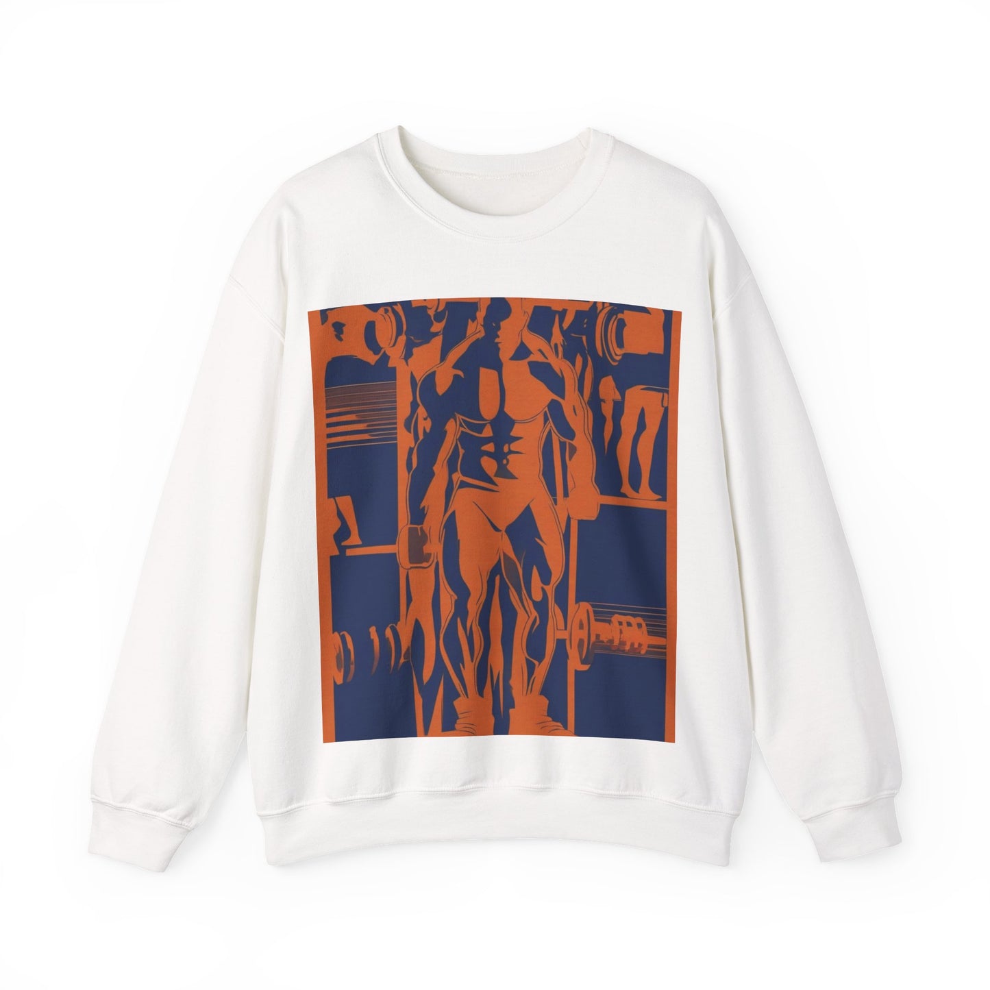 boostlete-rise-grind-scene-deadlift-3d-paper-0812 — Unisex Heavy Blend Crewneck (G18000)