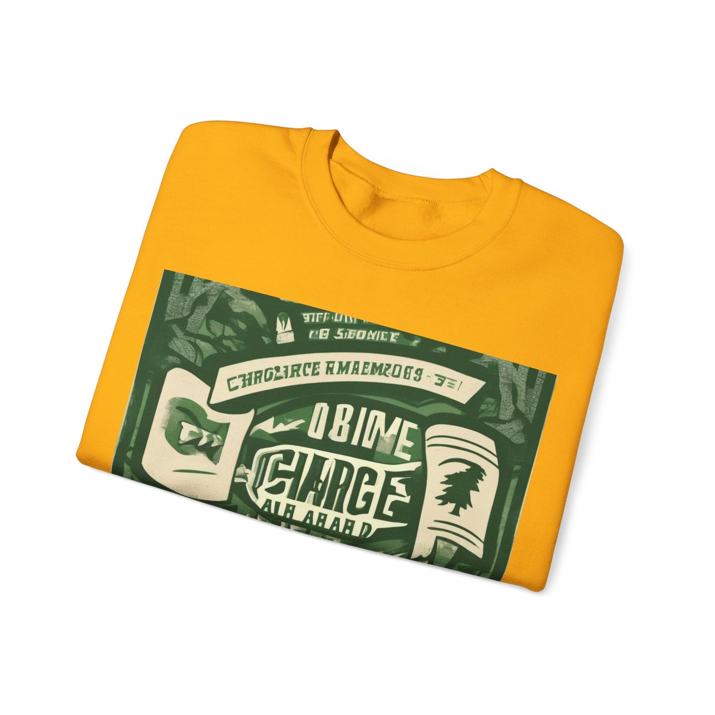 boostlete-am-crew-type-charge-ahead-banner-paper-0965 — Unisex Heavy Blend Crewneck (G18000)