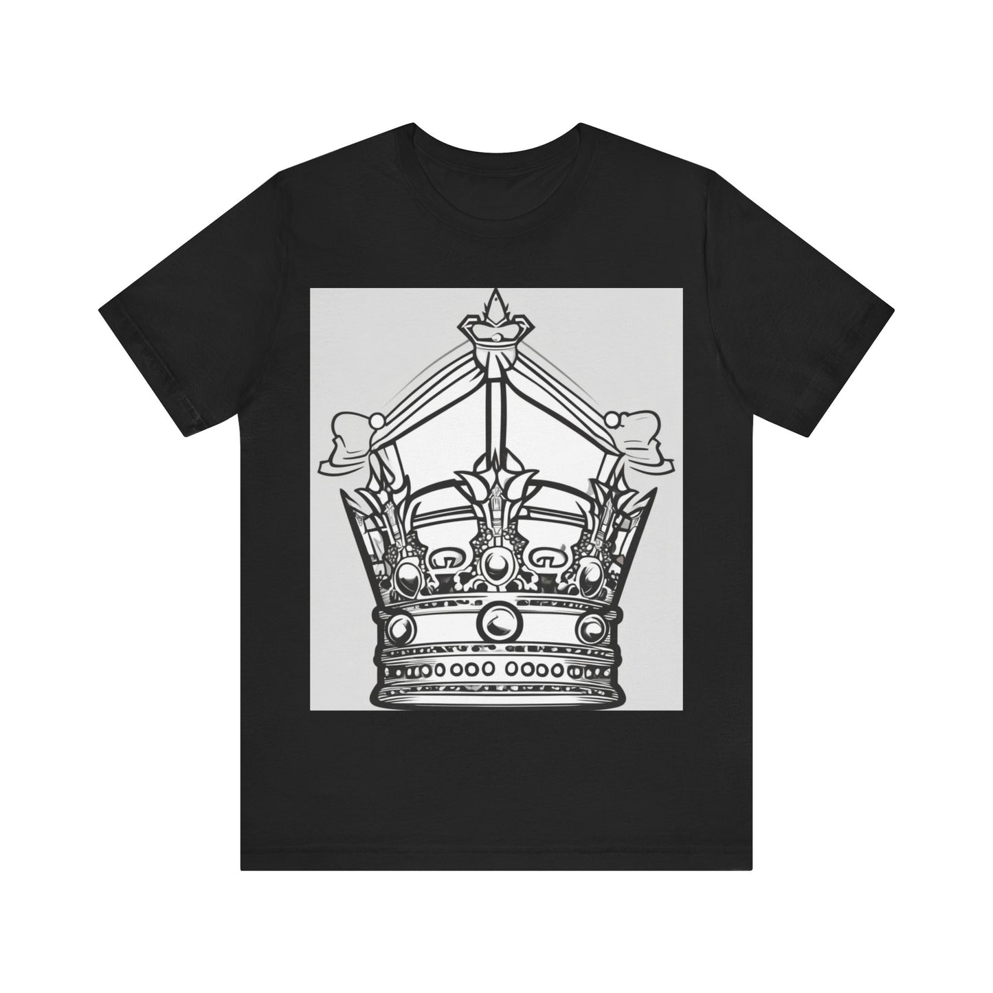 boostlete-quiet-power-icon-crown-outline-badge-0130 — Unisex Jersey Short Sleeve (B+C 3001)