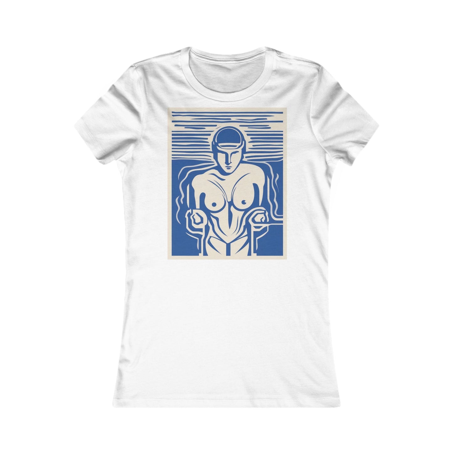 boostlete-boost-mode-icon-swimmer-motion-vector-0062 — Women's Favorite Tee (B+C 6004)