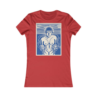 boostlete-boost-mode-icon-swimmer-motion-vector-0062 — Women's Favorite Tee (B+C 6004)