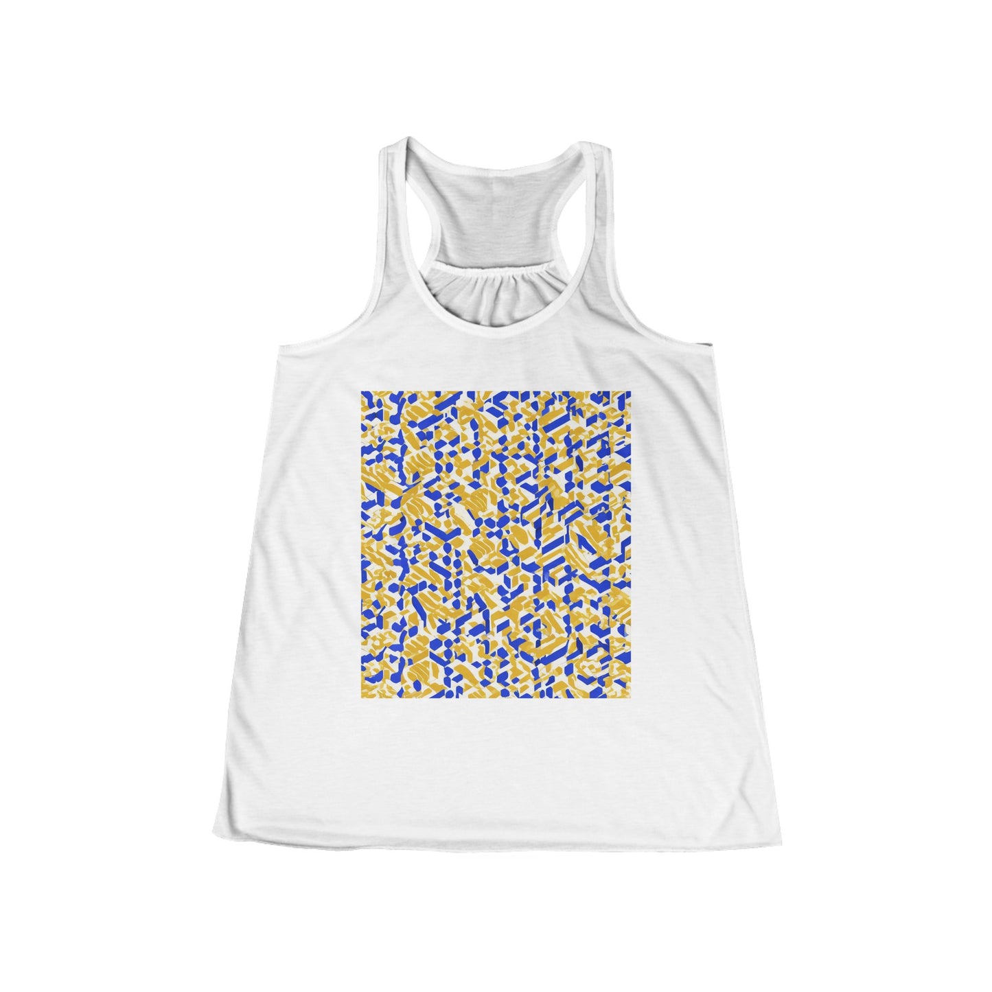 boostlete-rise-grind-pattern-sprint-isometric-0319 — Women's Flowy Racerback Tank (B+C 8800)