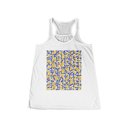 boostlete-rise-grind-pattern-sprint-isometric-0319 — Women's Flowy Racerback Tank (B+C 8800)