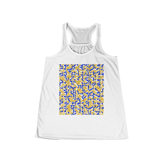 boostlete-rise-grind-pattern-sprint-isometric-0319 — Women's Flowy Racerback Tank (B+C 8800)