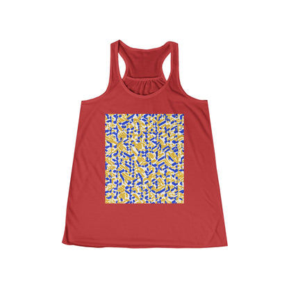 boostlete-rise-grind-pattern-sprint-isometric-0319 — Women's Flowy Racerback Tank (B+C 8800)