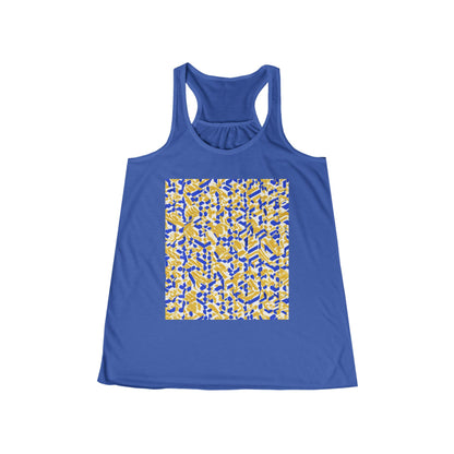 boostlete-rise-grind-pattern-sprint-isometric-0319 — Women's Flowy Racerback Tank (B+C 8800)