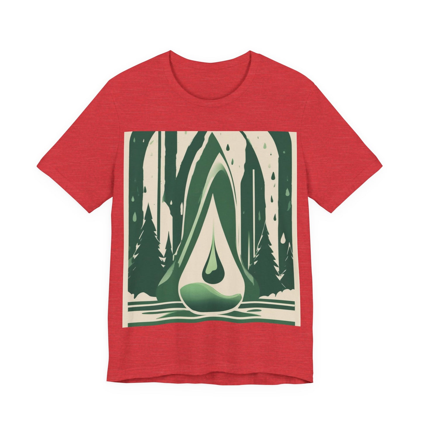 boostlete-quiet-power-icon-water-glitch-retro-0186 — Unisex Jersey Short Sleeve (B+C 3001)