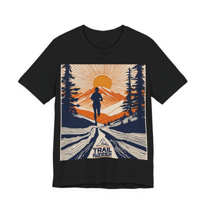 boostlete-iron-intent-scene-trail-glitch-badge-0100 — Unisex Jersey Short Sleeve (B+C 3001)