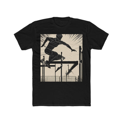 boostlete-iron-intent-scene-hurdler-speed-blueprint-0152 — Unisex Cotton Crew Tee (NL 3600)