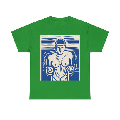 boostlete-boost-mode-icon-swimmer-motion-vector-0062 — Unisex Heavy Cotton Tee (Gildan 5000)
