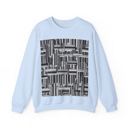 boostlete-recovery-progress-pattern-barcode-isometric-1023 — Unisex Heavy Blend Crewneck (G18000)