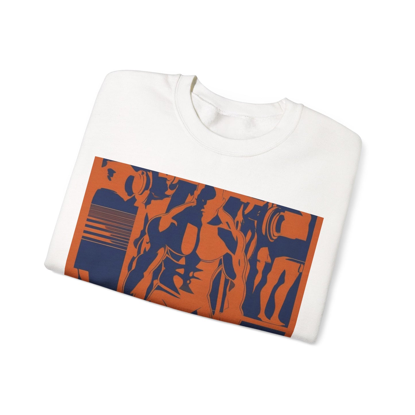 boostlete-rise-grind-scene-deadlift-3d-paper-0812 — Unisex Heavy Blend Crewneck (G18000)