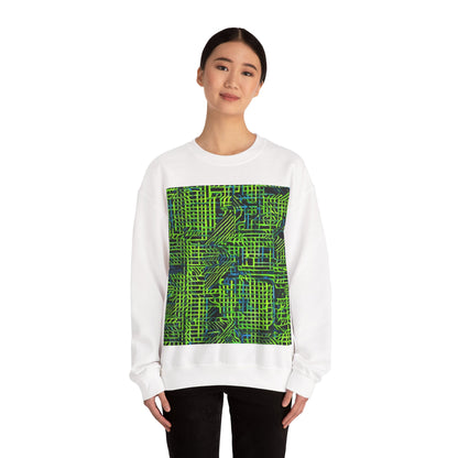 boostlete-quiet-power-pattern-stair-steps-industrial-0751 — Unisex Heavy Blend Crewneck (G18000)