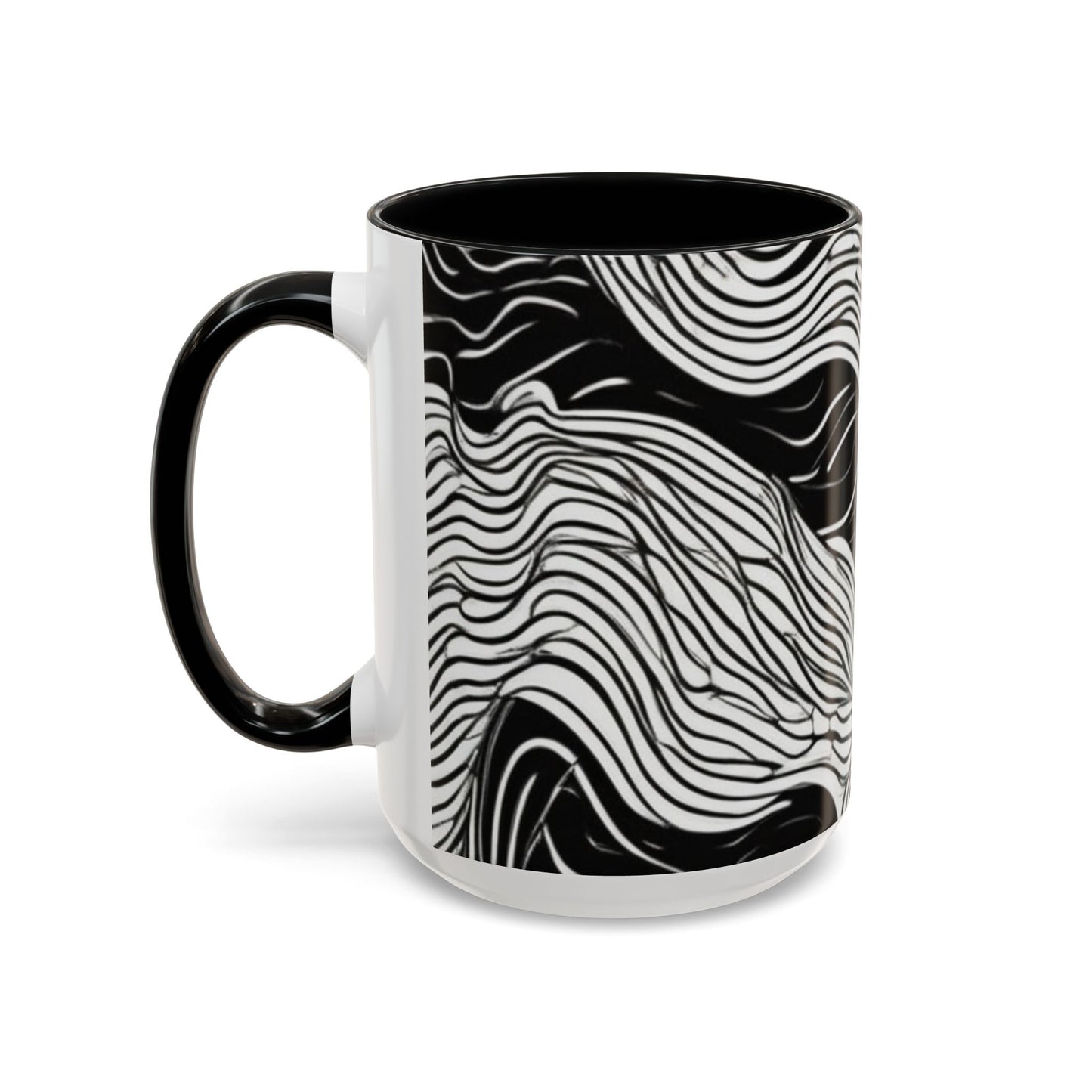 boostlete-field-day-pattern-topographic-line-art-0239 — Accent Mug 11oz/15oz