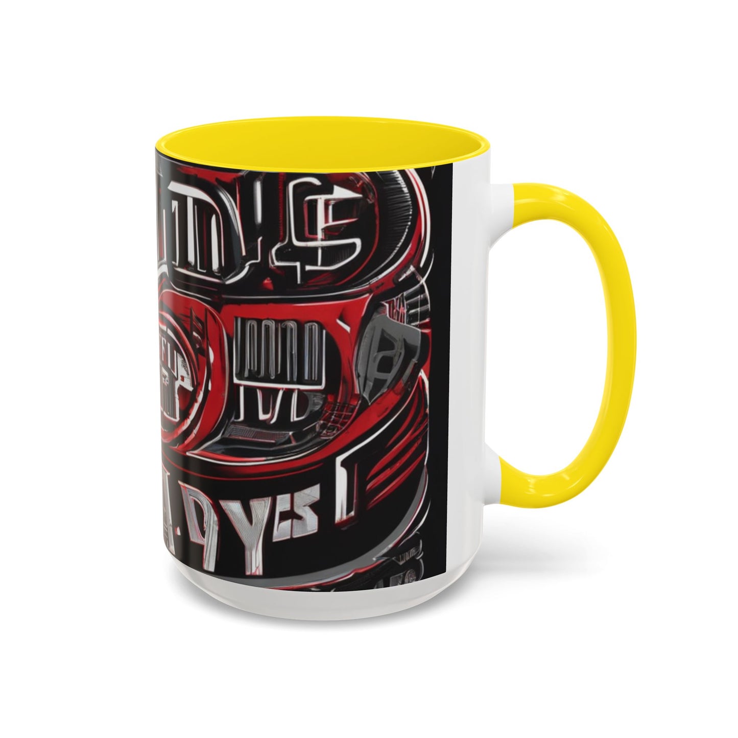 boostlete-boost-mode-type-win-the-day-outline-over-solid-monoline-0477 — Accent Mug 11/15oz
