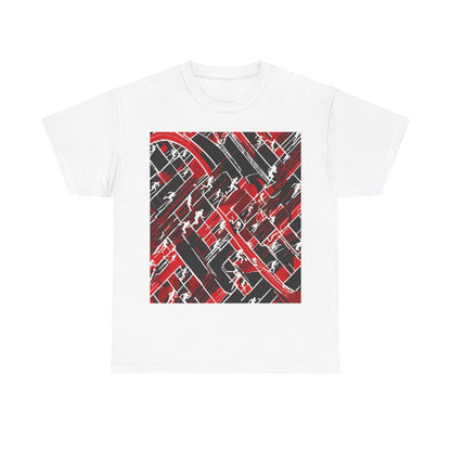 boostlete-pr-season-scene-marathoner-outline-modern-0124 — Unisex Heavy Cotton Tee (Gildan 5000)