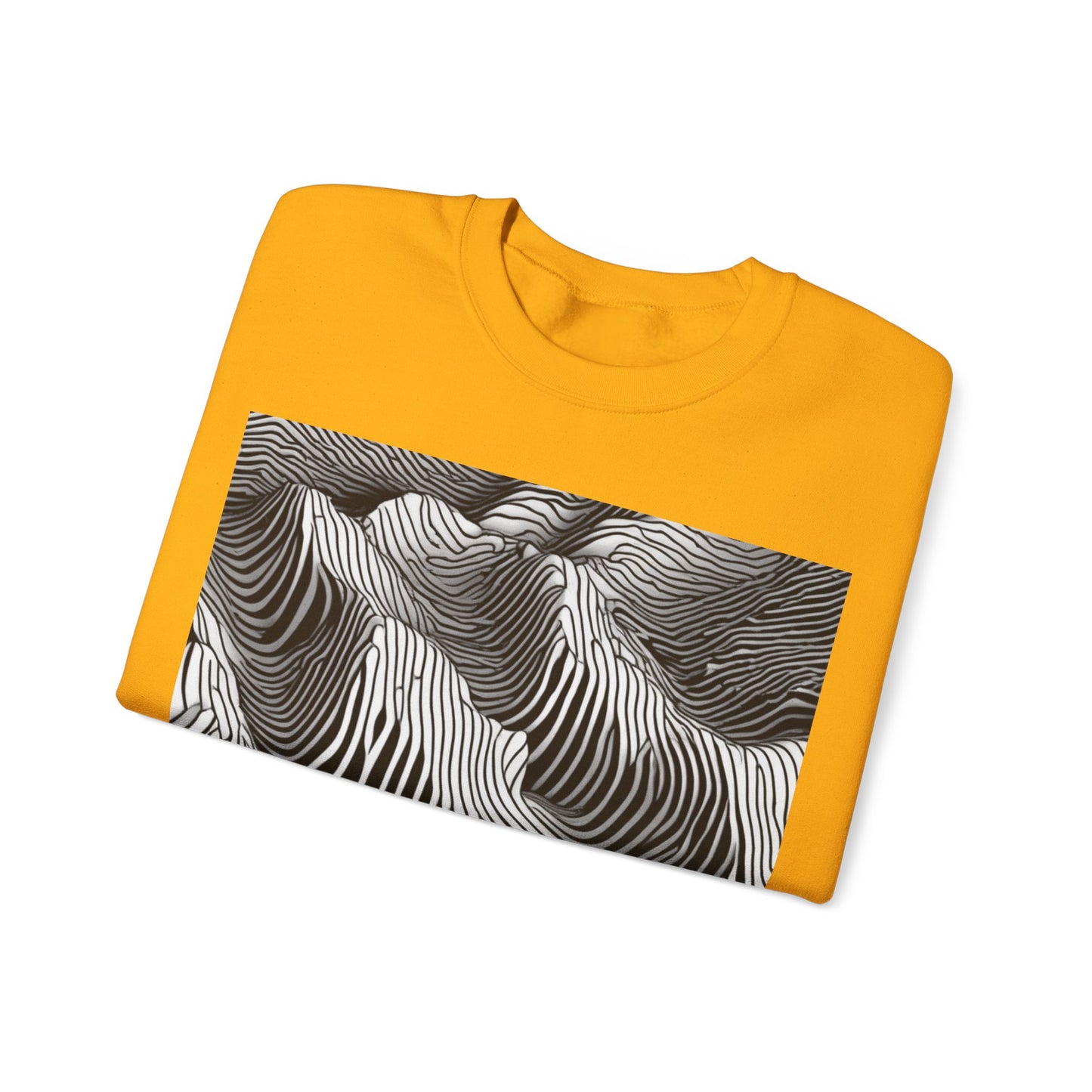 boostlete-field-day-pattern-topographic-isometric-0211 — Unisex Heavy Blend Crewneck Sweatshirt (Gildan)