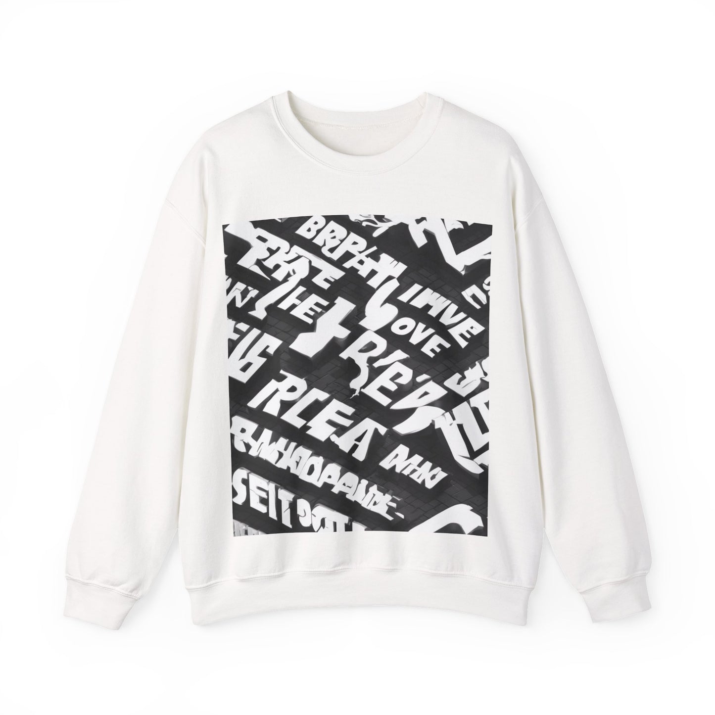 boostlete-pr-season-type-breathe-move-repeat-split-isometric-0017 — Unisex Heavy Blend Crewneck Sweatshirt (Gildan)