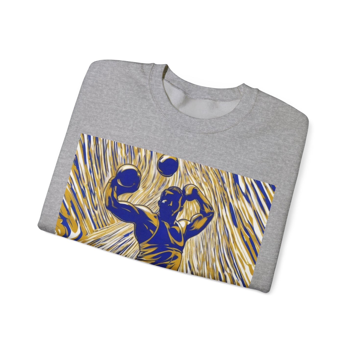 boostlete-rise-grind-scene-kettlebell-speed-engraved-0180 — Unisex Heavy Blend Crewneck Sweatshirt (Gildan)