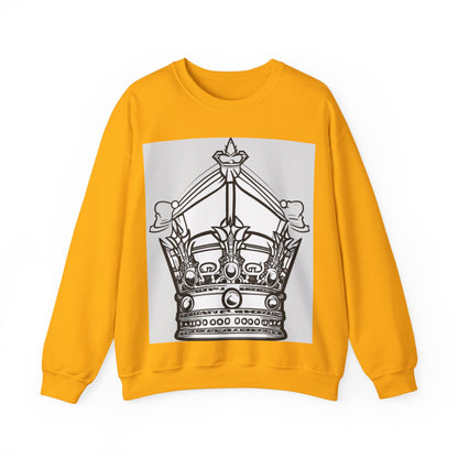 boostlete-quiet-power-icon-crown-outline-badge-0130 — Unisex Heavy Blend Crewneck Sweatshirt (Gildan)