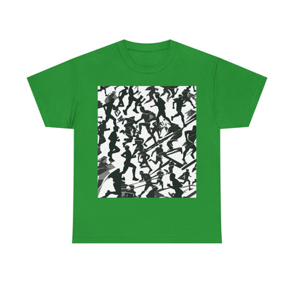 boostlete-field-day-scene-marathoner-motion-paper-0156 — Unisex Heavy Cotton Tee (Gildan 5000)