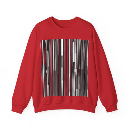 boostlete-am-crew-pattern-barcode-athletic-0911 — Unisex Heavy Blend Crewneck (G18000)