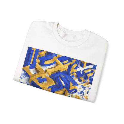 boostlete-iron-intent-type-one-more-rep-arc-isometric-0069 — Unisex Heavy Blend Crewneck Sweatshirt (Gildan)