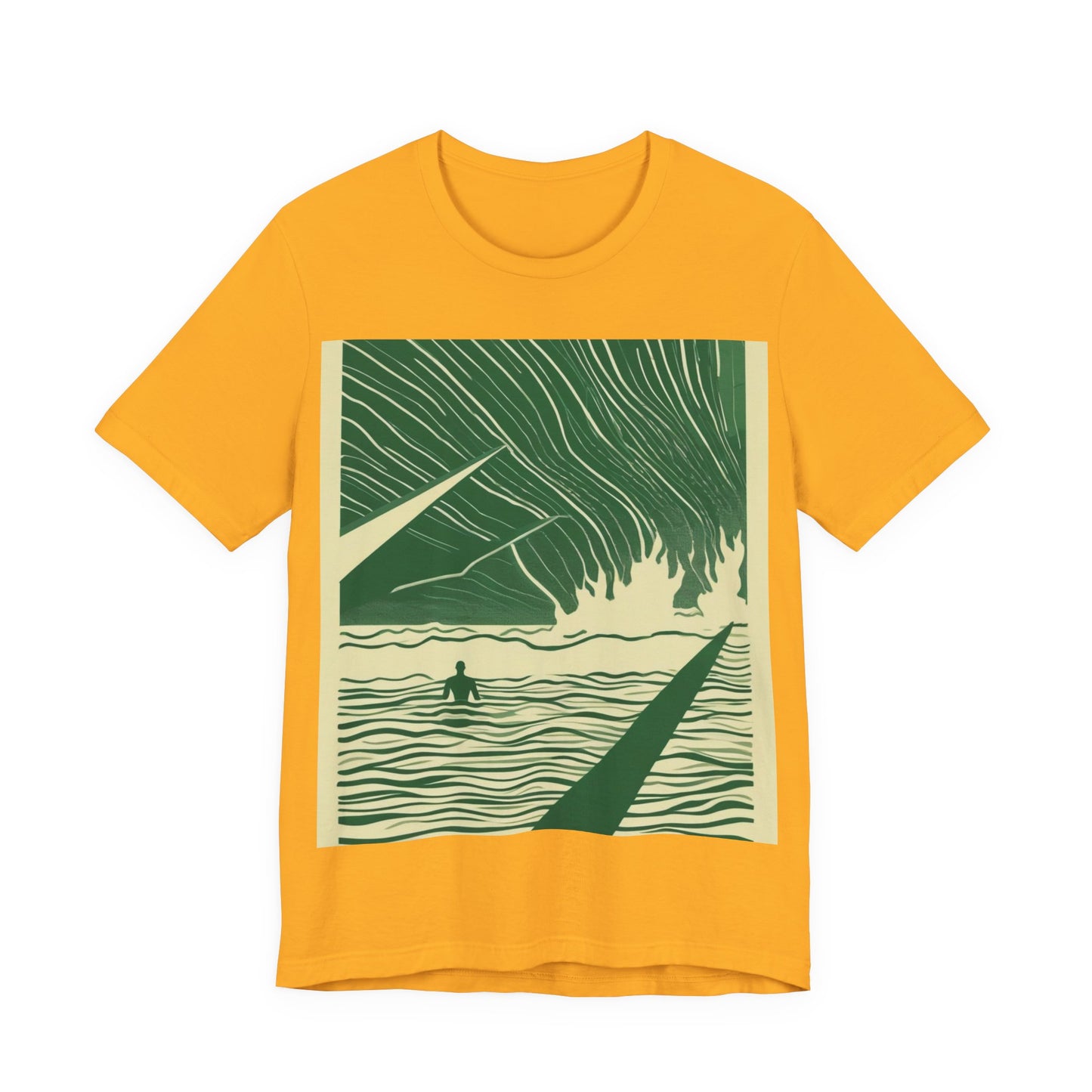 boostlete-mile-by-mile-icon-swimmer-motion-isometric-0078 — Unisex Jersey Short Sleeve (B+C 3001)