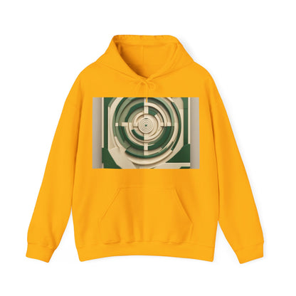boostlete-mile-by-mile-icon-target-3d-modern-0306 — Unisex Heavy Blend Hoodie (G18500)