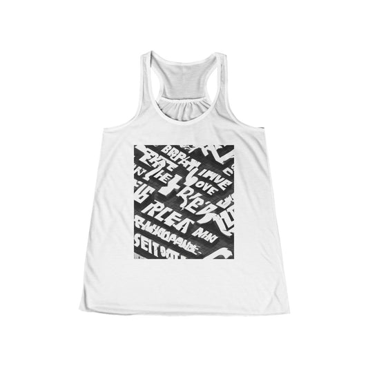 boostlete-pr-season-type-breathe-move-repeat-split-isometric-0017 — Women's Flowy Racerback Tank (B+C 8800)