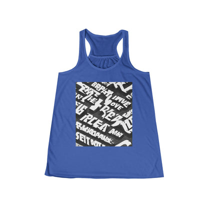 boostlete-pr-season-type-breathe-move-repeat-split-isometric-0017 — Women's Flowy Racerback Tank (B+C 8800)