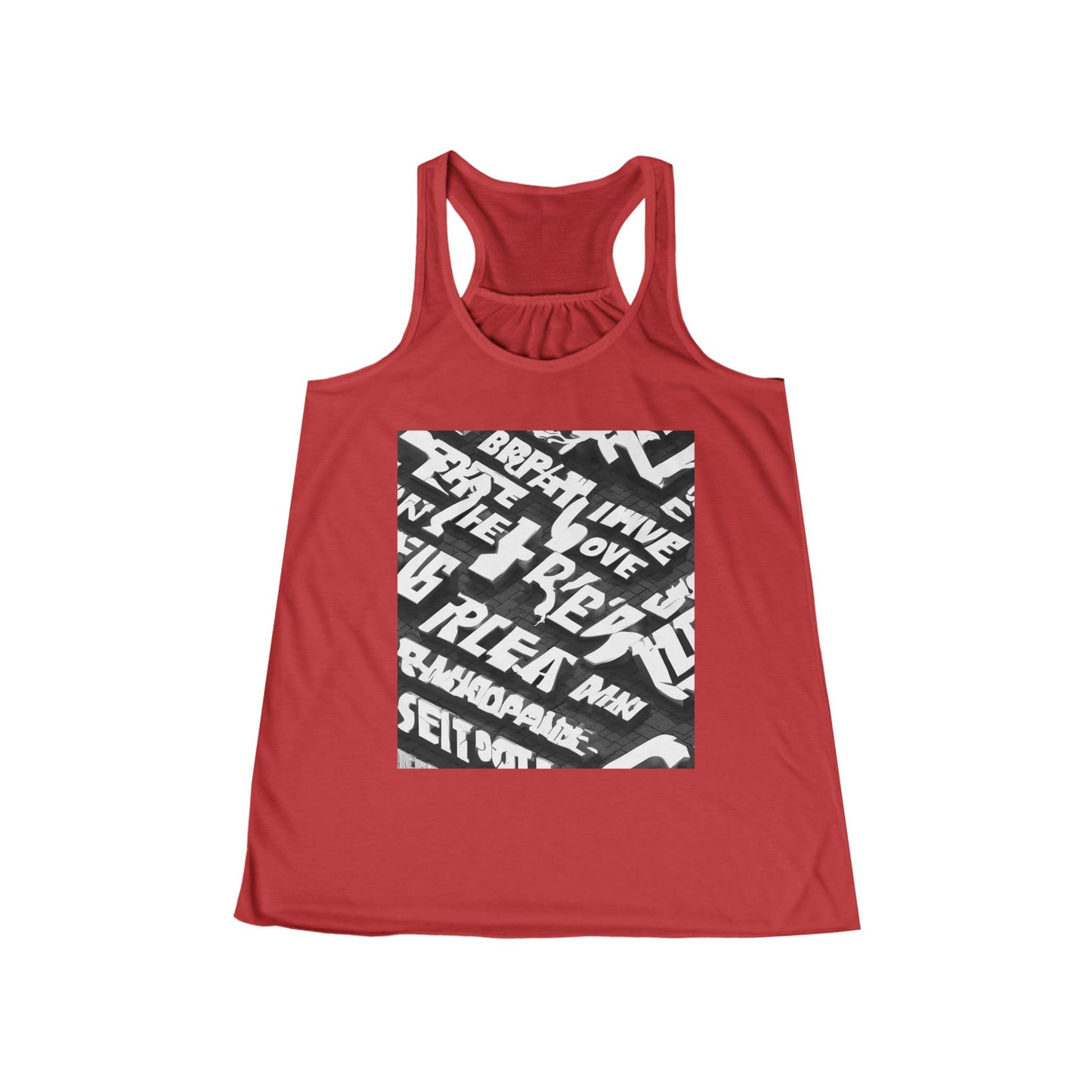 boostlete-pr-season-type-breathe-move-repeat-split-isometric-0017 — Women's Flowy Racerback Tank (B+C 8800)