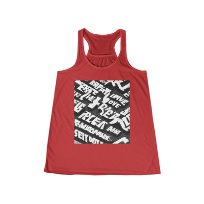 boostlete-pr-season-type-breathe-move-repeat-split-isometric-0017 — Women's Flowy Racerback Tank (B+C 8800)