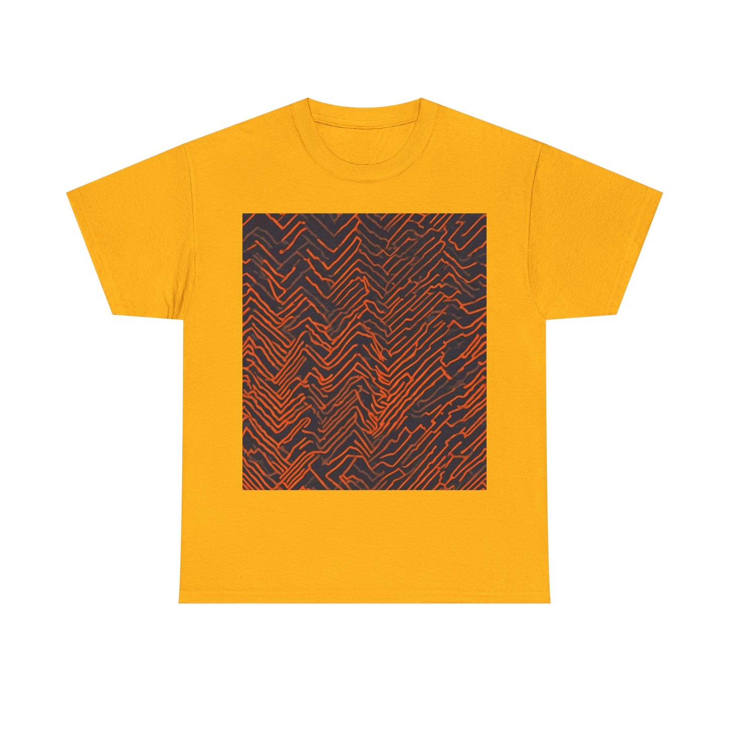 boostlete-field-day-pattern-ekg-modern-0087 — Unisex Heavy Cotton Tee (Gildan 5000)