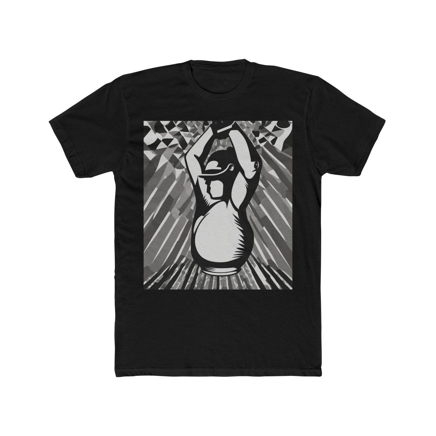 boostlete-iron-intent-scene-kettlebell-grainy-modern-0276 — Unisex Cotton Crew Tee (NL 3600)