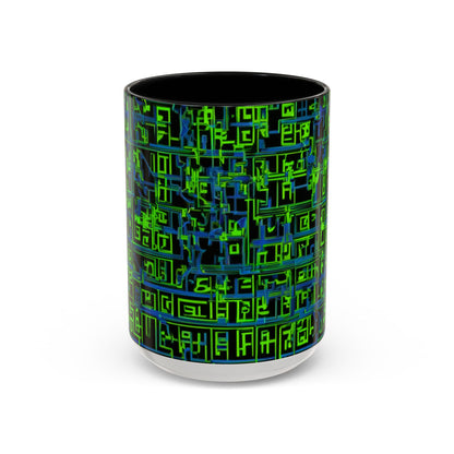 boostlete-mile-by-mile-pattern-plate-number-blueprint-0147 — Accent Mug 11oz/15oz