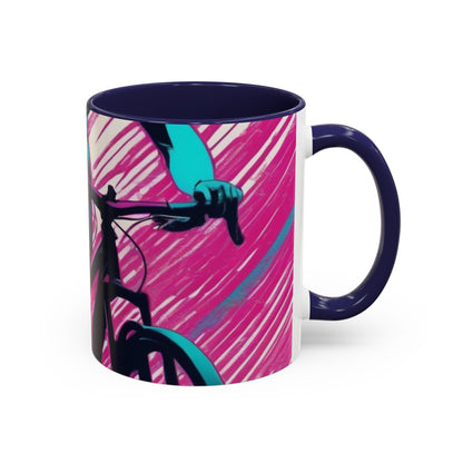 boostlete-field-day-scene-cyclist-glitch-engraved-0256 — Accent Mug 11oz/15oz