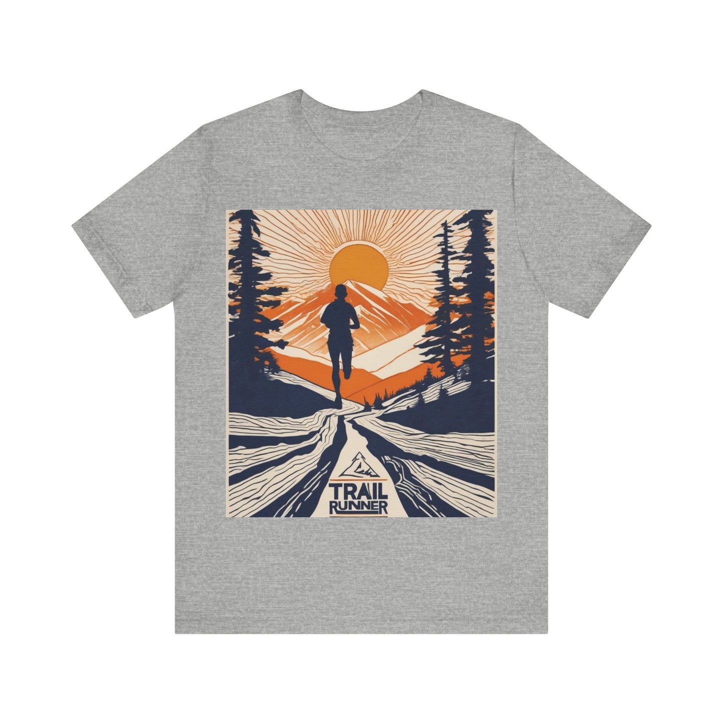 boostlete-iron-intent-scene-trail-glitch-badge-0100 — Unisex Jersey Short Sleeve (B+C 3001)