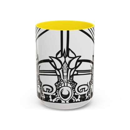 boostlete-quiet-power-icon-crown-outline-badge-0130 — Accent Mug 11oz/15oz