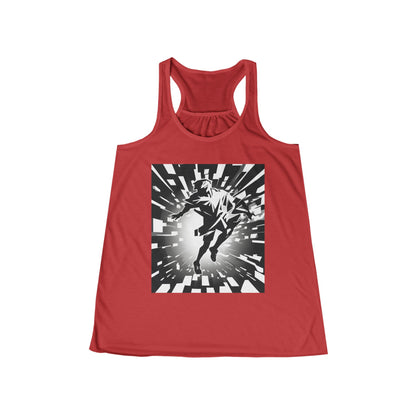 boostlete-am-crew-scene-sprinter-high-modern-0312 — Women's Flowy Racerback Tank (B+C 8800)