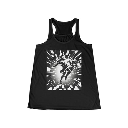 boostlete-am-crew-scene-sprinter-high-modern-0312 — Women's Flowy Racerback Tank (B+C 8800)