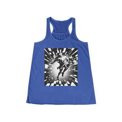 boostlete-am-crew-scene-sprinter-high-modern-0312 — Women's Flowy Racerback Tank (B+C 8800)