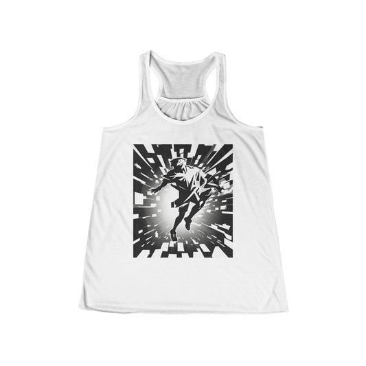 boostlete-am-crew-scene-sprinter-high-modern-0312 — Women's Flowy Racerback Tank (B+C 8800)